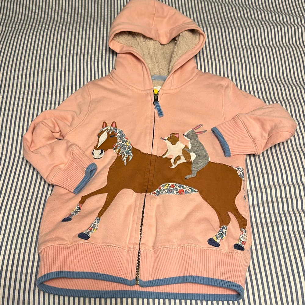 Mini Boden sweatshirt; girls size 5-6